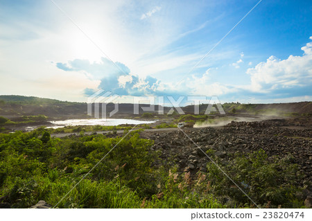 Land of ash. Coal mines storage 23820474