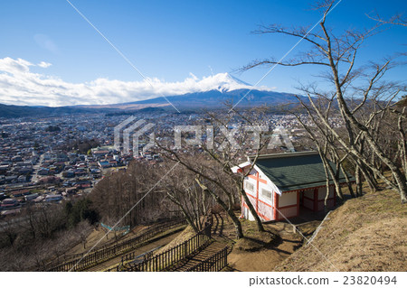 cityscape of Shimoyoshida from viewpoint, village cityscape of Shimoyoshida from viewpoint, village 23820494