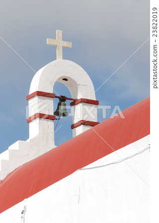 Bell tower of church in Mykonos Bell tower of church in Mykonos 23822019