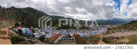 Panormaic view over Chefchaouen, Morocco Panormaic view over Chefchaouen, Morocco 23822301