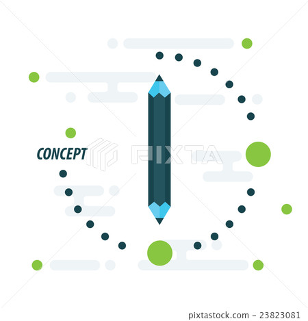 Pencil concept blue Pencil concept blue 23823081