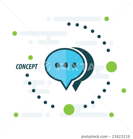 blue color bubbles talk and shadow concept blue color bubbles talk and shadow concept 23823218