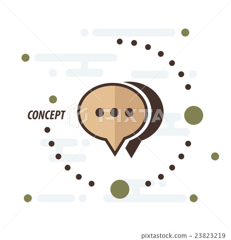 brown color bubbles talk and shadow concept brown color bubbles talk and shadow concept 23823219