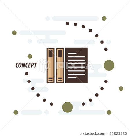 Binders concept and paper brown Binders concept and paper brown 23823280