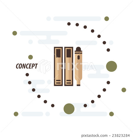 Binders concept and pen brown Binders concept and pen brown 23823284