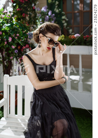 Young girl dressed in Italian style 23824279