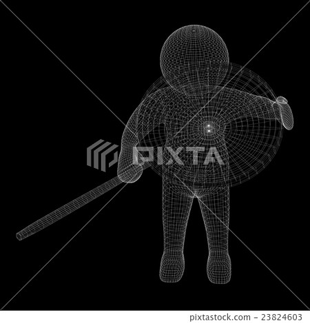 man looking through a magnifying glass man looking through a magnifying glass 23824603