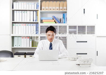 Desk work businessman 23825207