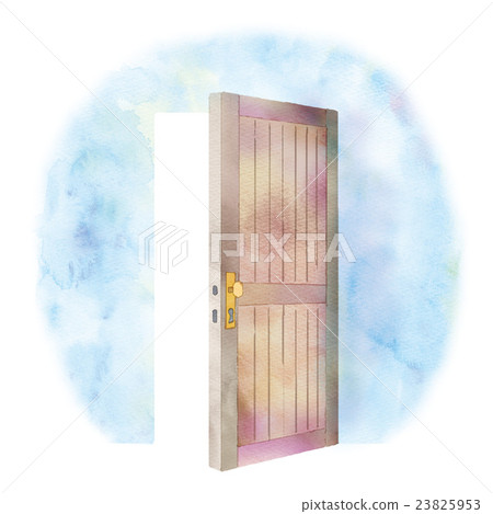 Open door illustration Open door illustration 23825953