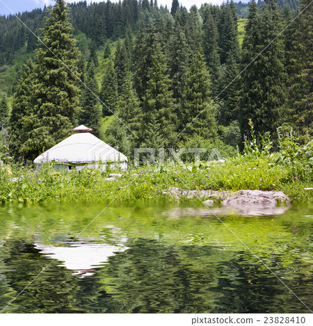 landscape nomadic yurt kazakhstan landscape nomadic yurt kazakhstan 23828410