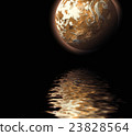 illustration planet water sea abstract background 23828564