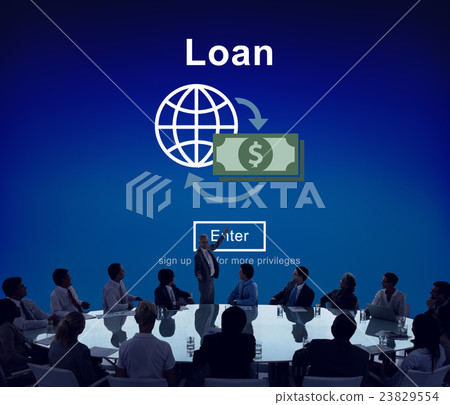 Loan Banking Capital Debt Economy Money Borrow Concept Loan Banking Capital Debt Economy Money Borrow Concept 23829554