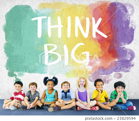 Think Big Attitude Creative Inspiration Optimism Concept 23829594