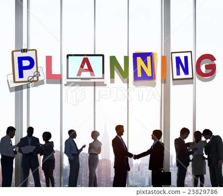 Planning Colorful Word Plan Strategy Business Concept 23829786