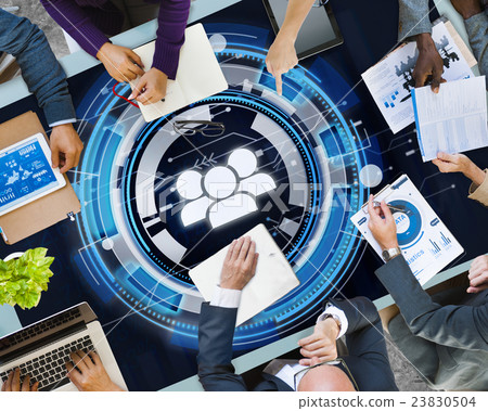 Technology Team People Hud Teamwork Concept Technology Team People Hud Teamwork Concept 23830504