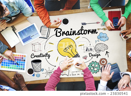 Brainstorming Analysis Planning Sharing Meeting Concept Brainstorming Analysis Planning Sharing Meeting Concept 23830541