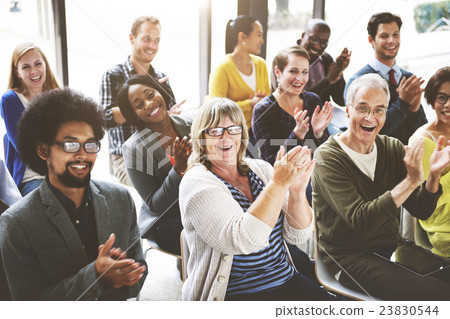 Audience Applaud Clapping Happines Appreciation Training Concept 23830544