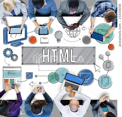 Homepage Domain HTML Web Design Concept 23830698