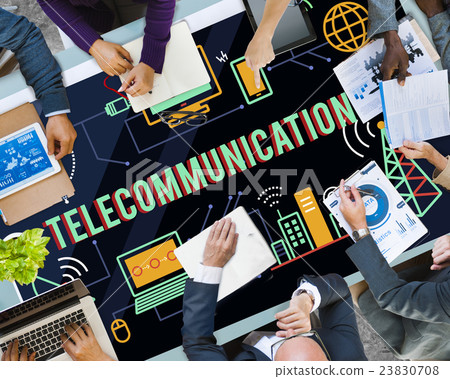 Telecommunication Connection Links Networking Concept 23830708
