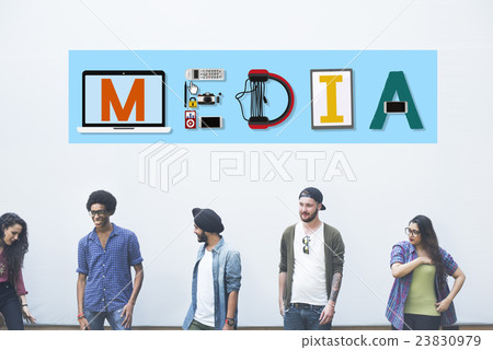 Media Entertainment Broadcast Communication Multimedia Concept Media Entertainment Broadcast Communication Multimedia Concept 23830979