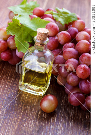 bottle with grape seed oil 23831095
