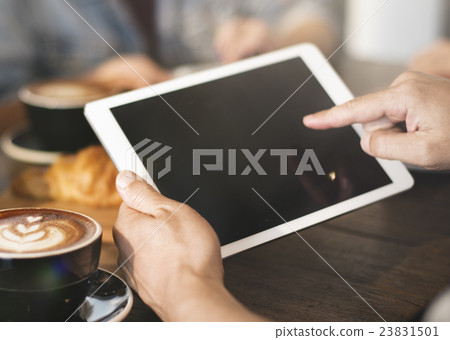 Coffee Shop Cafe Latte Cappuccino Technology Concept Coffee Shop Cafe Latte Cappuccino Technology Concept 23831501