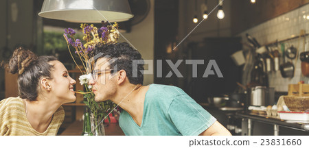 Couple Eating Food Feeding Sweet Concept Couple Eating Food Feeding Sweet Concept 23831660