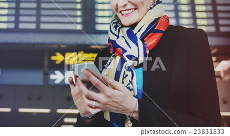 Businesswoman Lifestyle Commuter Connection Concept Businesswoman Lifestyle Commuter Connection Concept 23831833