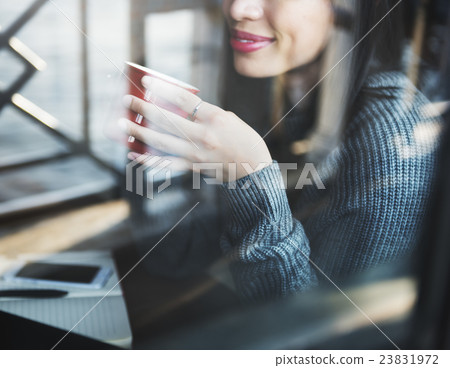 Digital Device Coffee Drinking Leisure Internet Concept Digital Device Coffee Drinking Leisure Internet Concept 23831972