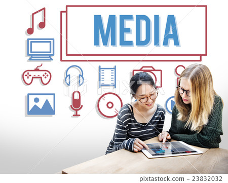 Media Mass Communication Entertainment Multimedia Concept Media Mass Communication Entertainment Multimedia Concept 23832032