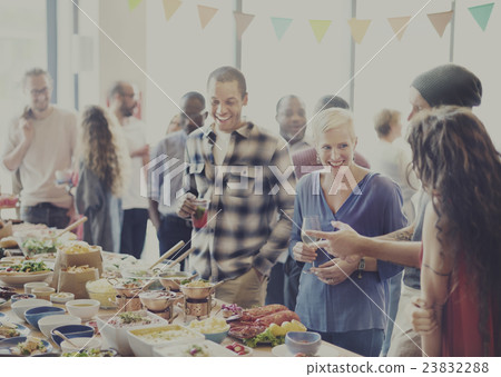 Brunch Choice Crowd Dining Food Options Eating Concept Brunch Choice Crowd Dining Food Options Eating Concept 23832288