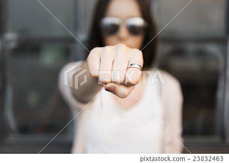 Fist Punch Athlete Boxing Conflict Exercise Concept Fist Punch Athlete Boxing Conflict Exercise Concept 23832463