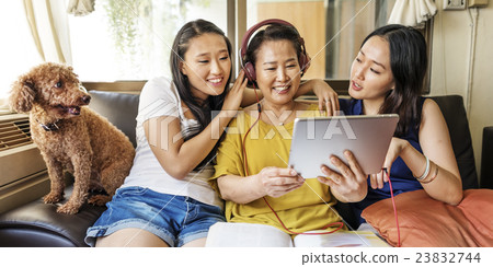 Enjoyment Affection Beautiful Connection Lady Concept Enjoyment Affection Beautiful Connection Lady Concept 23832744