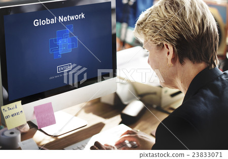 Global Network Internet Technology Online Connection Concept 23833071