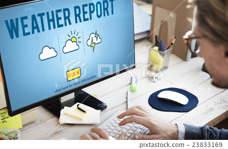 Weather Report Prediction Forecast News Information Concept 23833169
