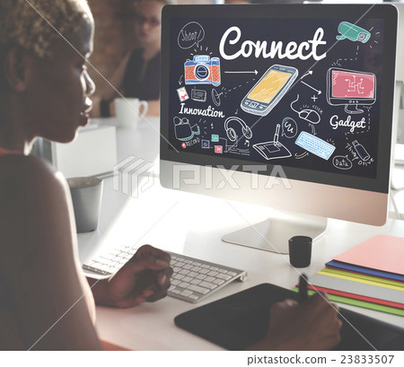 Connect Technology Social Media Innovation Concept 23833507