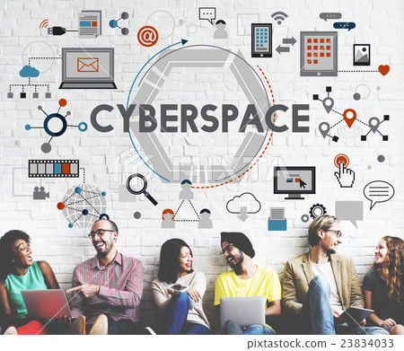 Cyberspace Technology Global Connection Digital Concept 23834033