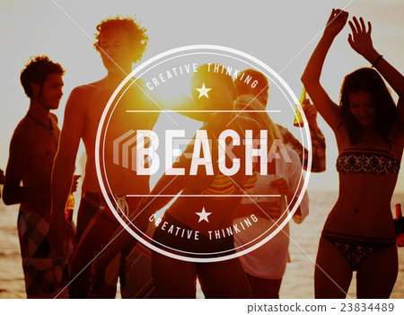 Beaach Summer Time Vacation Holiday Relaxation Concept 23834489