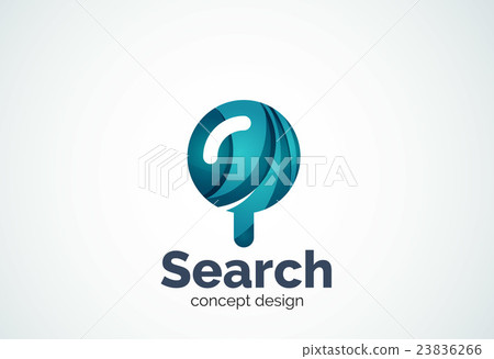 Magnifying glass logo template Magnifying glass logo template 23836266