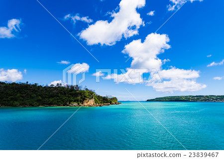 海，天空，風景，沖繩島。 23839467