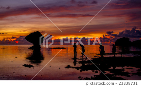 Okinawa coast of sunset Okinawa coast of sunset 23839731