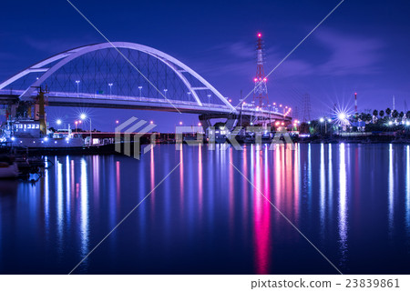 Nittetsu Sumikin住宅樓高石市大阪府夜景 23839861