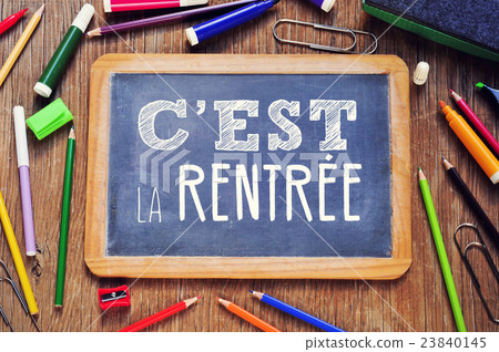 text cest la rentree, back to school in french text cest la rentree, back to school in french 23840145