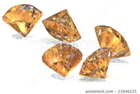 Great diamonds 3d rendering 23840225