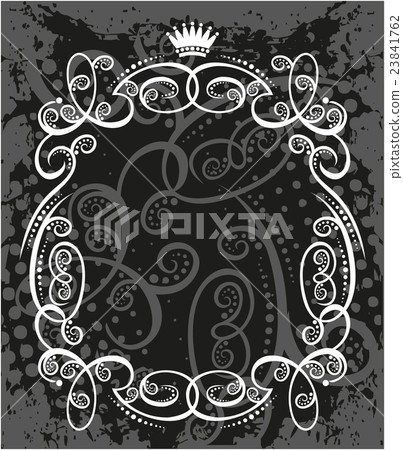 Decorative frame with crown - Stock Illustration [23841762] - PIXTA