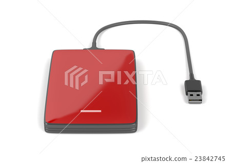 Red external hard drive Red external hard drive 23842745