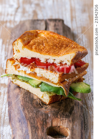 Low-carb bread sandwich Low-carb bread sandwich 23842916