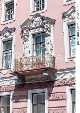 architectural elements of the buildings 23843059