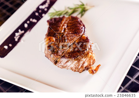 tasty steak with sauce tasty steak with sauce 23846635