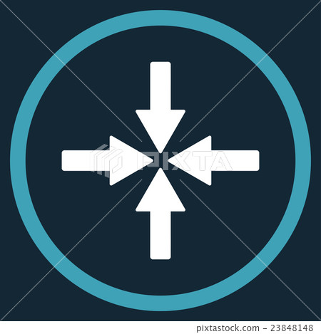 Collide Arrows Icon - Stock Illustration [23848148] - PIXTA
